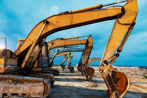 Operación de caminar de la excavadora en la enseñanza de la excavadora