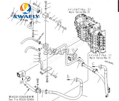 Presentamos el conjunto de válvula de control principal KOMATSU PC1250-8 original reacondicionado de SWAFY