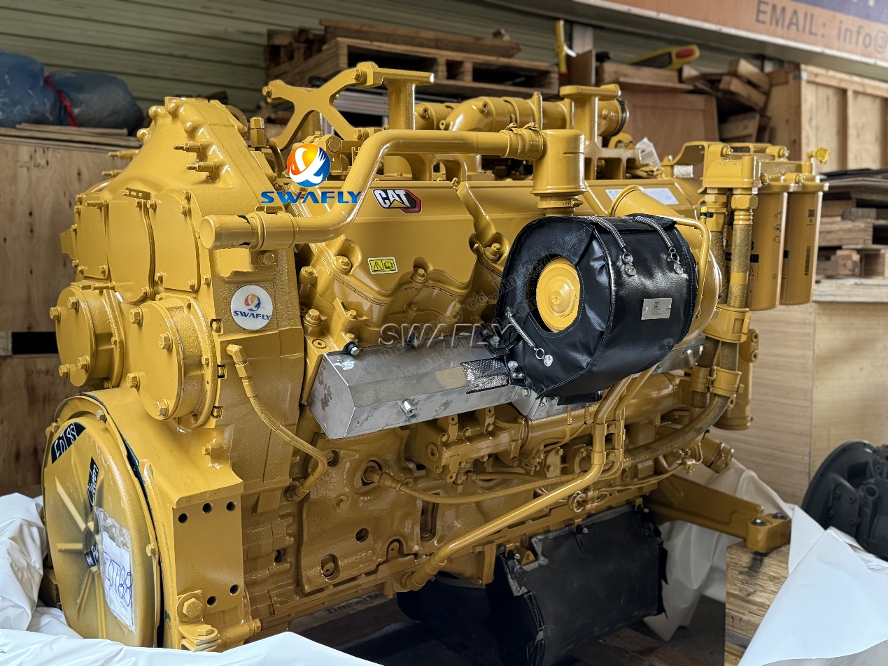 The heart of the Carterpillar D10T bulldozer - the powerful C27 engine