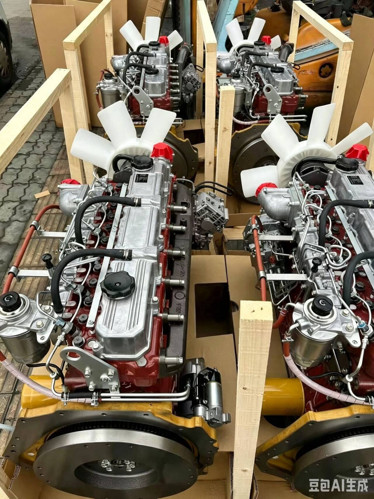 Motores diésel Mitsubishi S4S y S6S en existencia: para montacargas, minicargadoras y barredoras