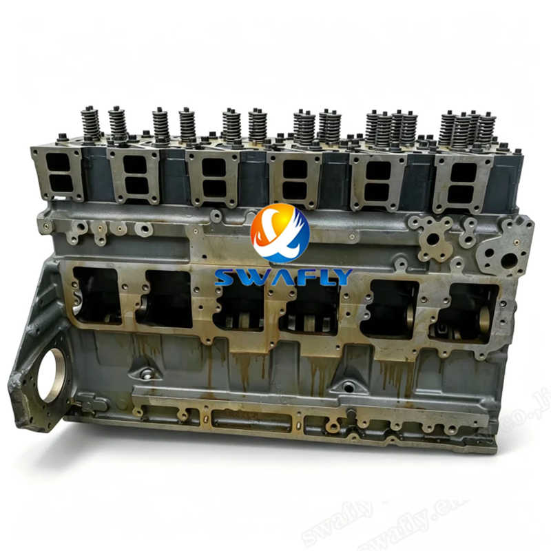 Nuevo conjunto de motor de bloque largo Komatsu SAA6D125E-2 para excavadora PC400 PC450